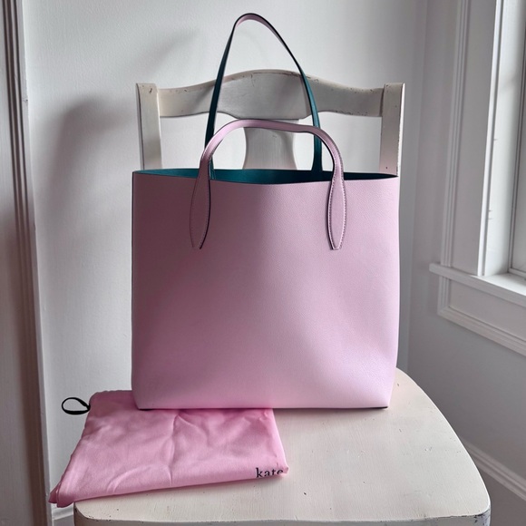 KATE SPADE NEW YORK Leather Colada Pineapple Tote Shoulder Bag with accessories - Picture 4 of 13